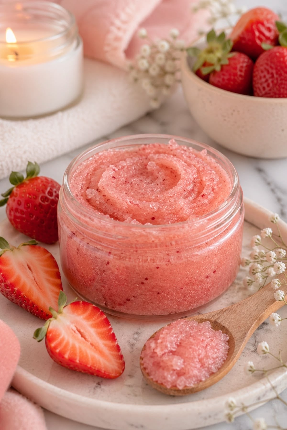 Pearly Champagne Foaming Foot Scrub